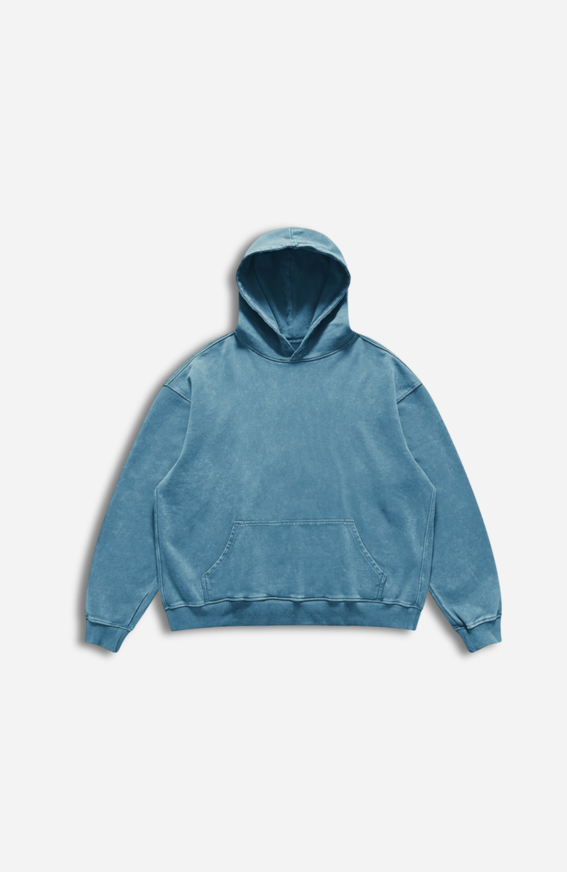 BLUE ACID WASH HOODIE